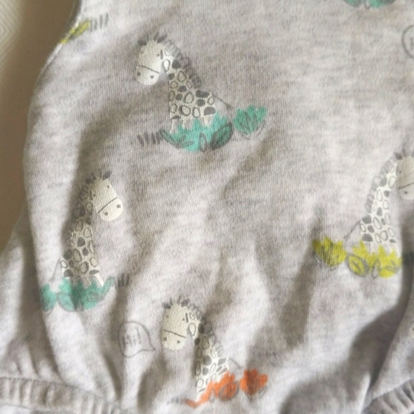 gymboree newborn essentials neutral cotton giraffe bubble romper playsuit - Picture 5 of 7